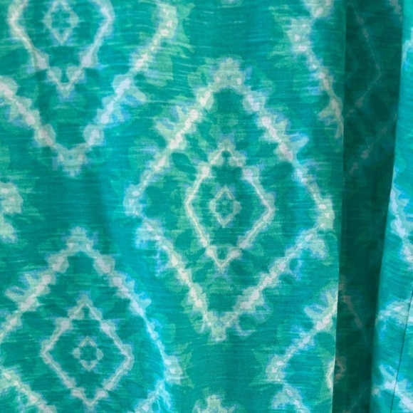 Avenue Anya Tie Front Top - Green Tie Dye Size 22/24 - Picture 6 of 6